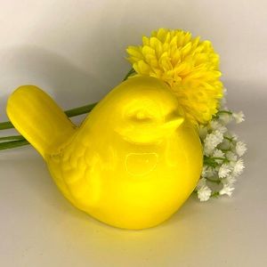 Yellow Ceramic Bird